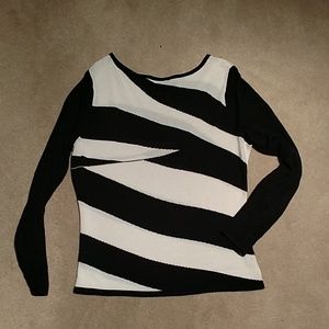 Black and white sweater